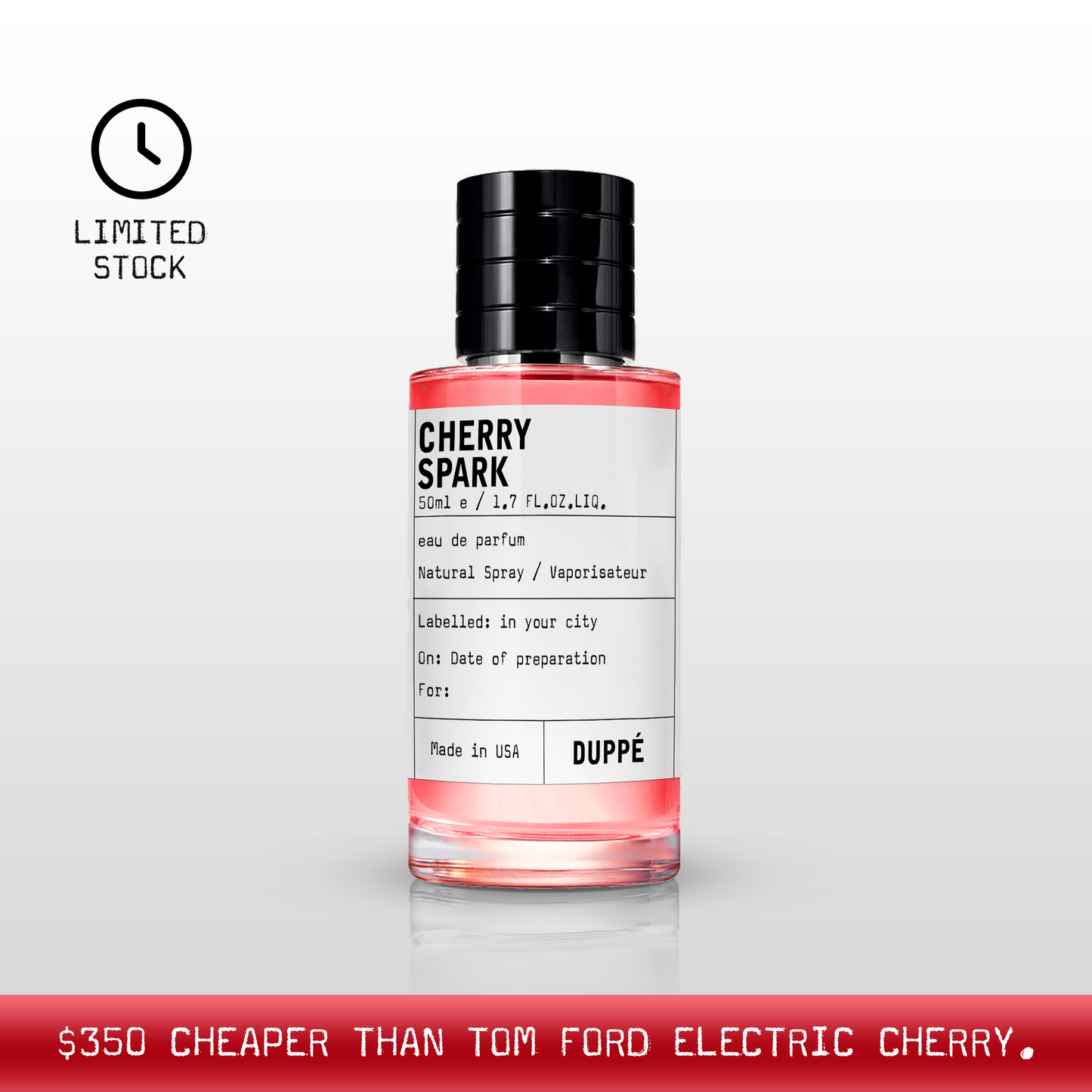 “smell like Tom Ford Electric Cherry”